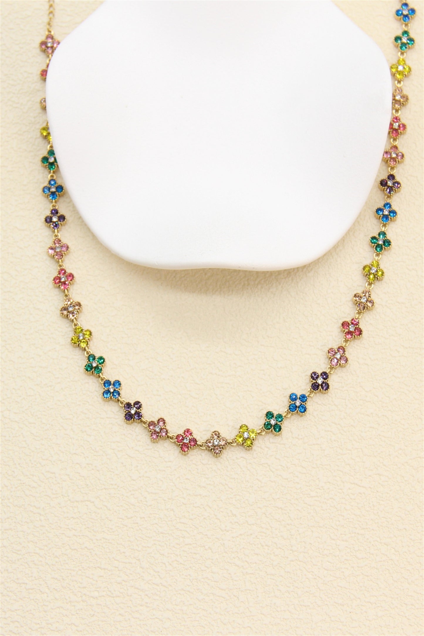 Collier Sultana Multicolore Pâle