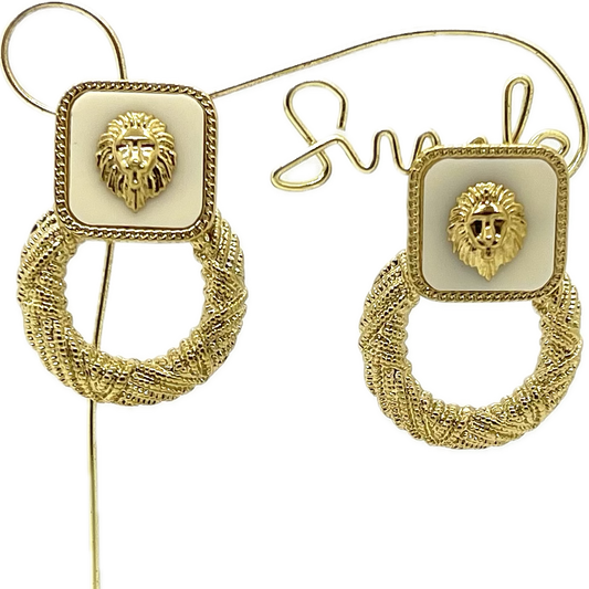 Boucle d'oreilles Lion