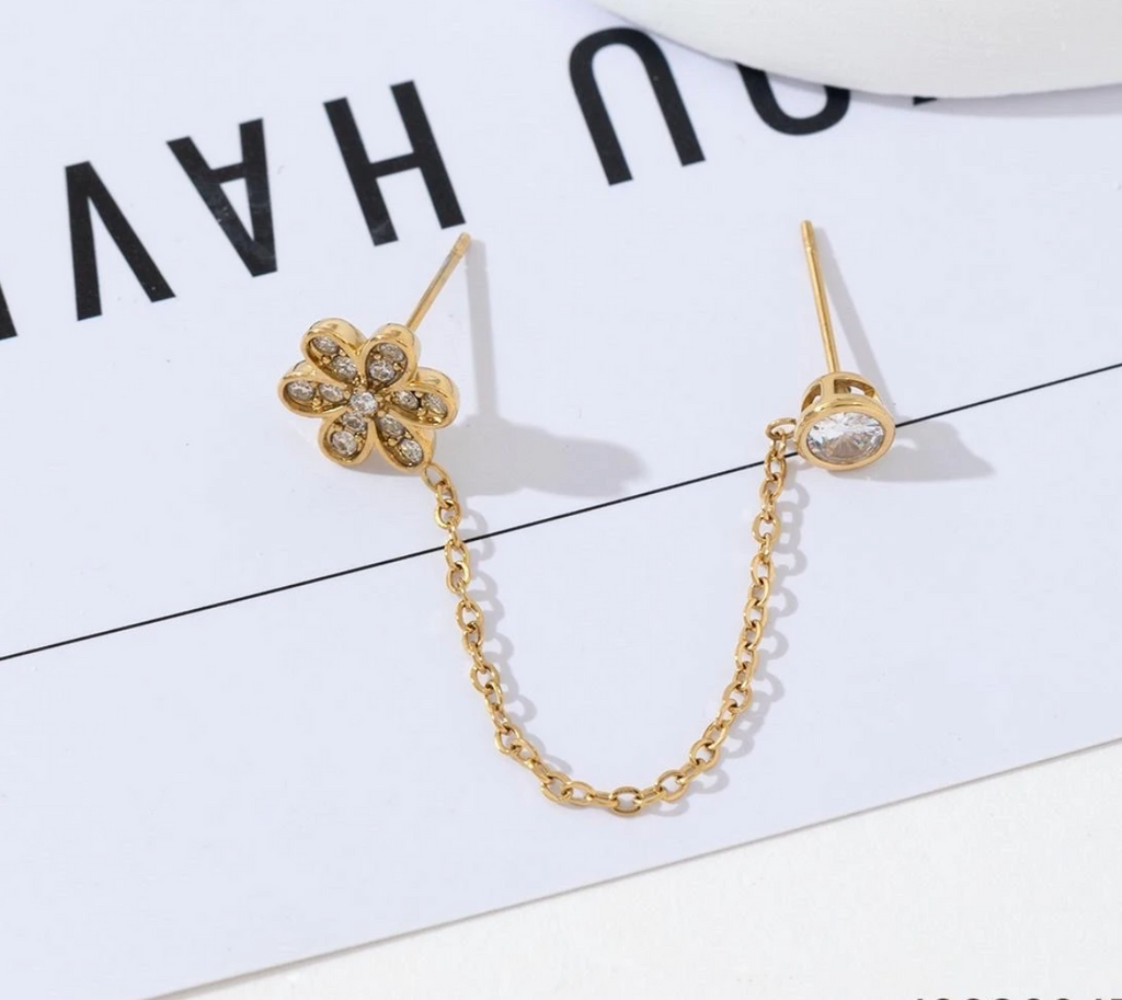Boucle piercing Fleur