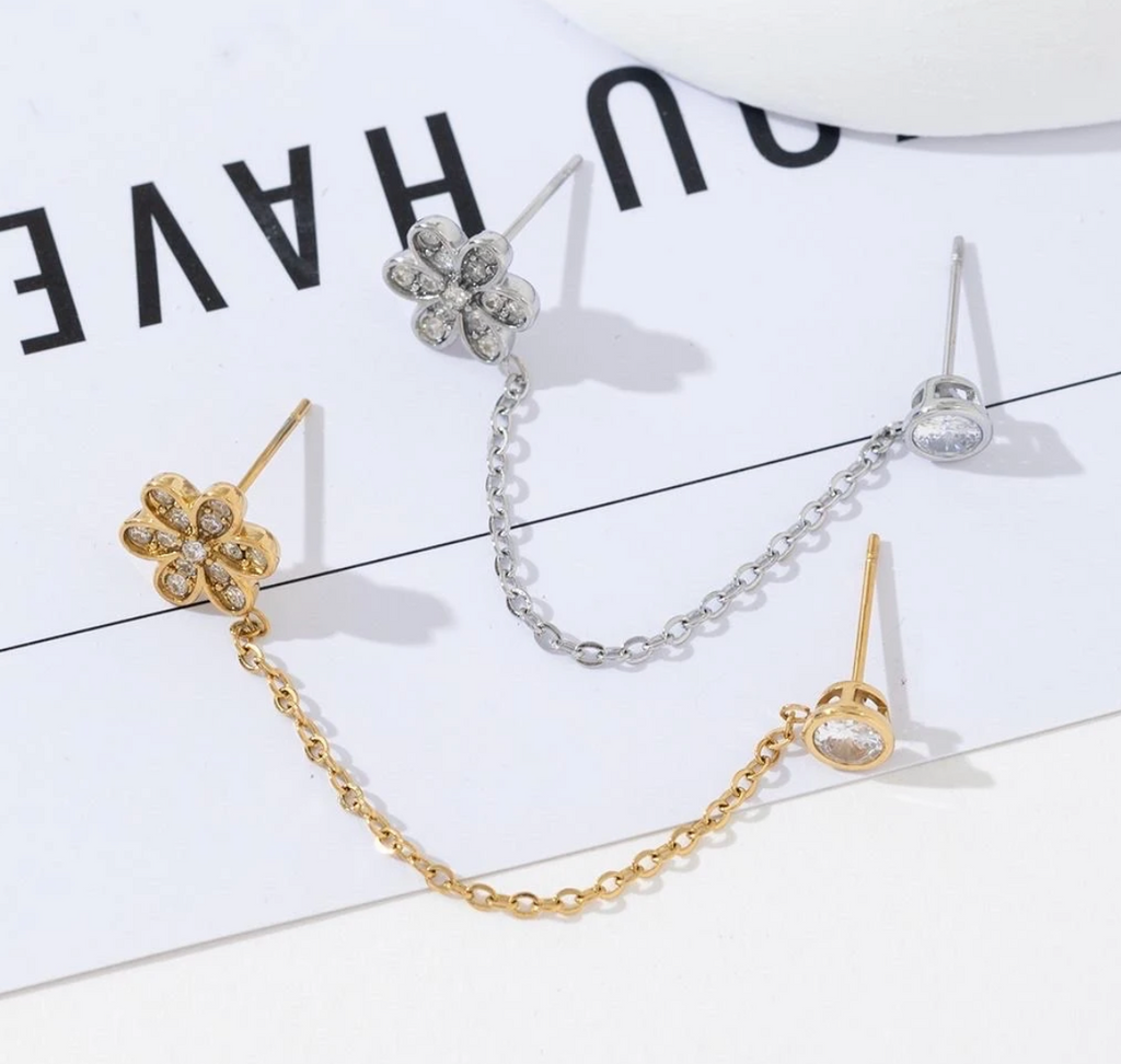 Boucle piercing Fleur