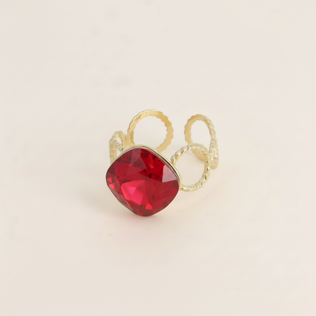 Bague Noor Rouge
