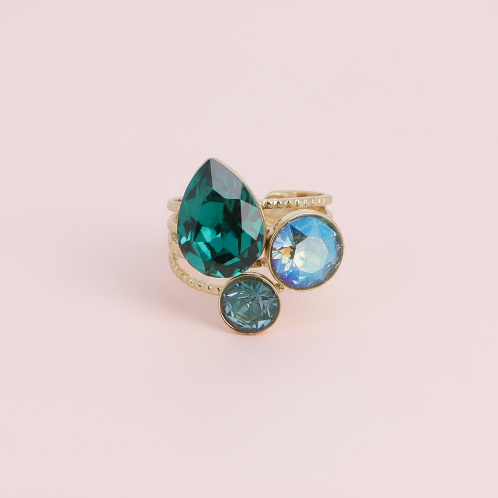 Bague Glossy Emeraude