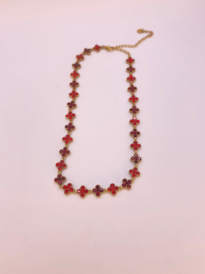 Collier Sultana Bordeaux