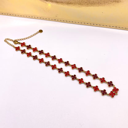 Collier Sultana Bordeaux