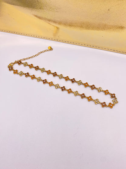 Collier Sultana Marron Glacé