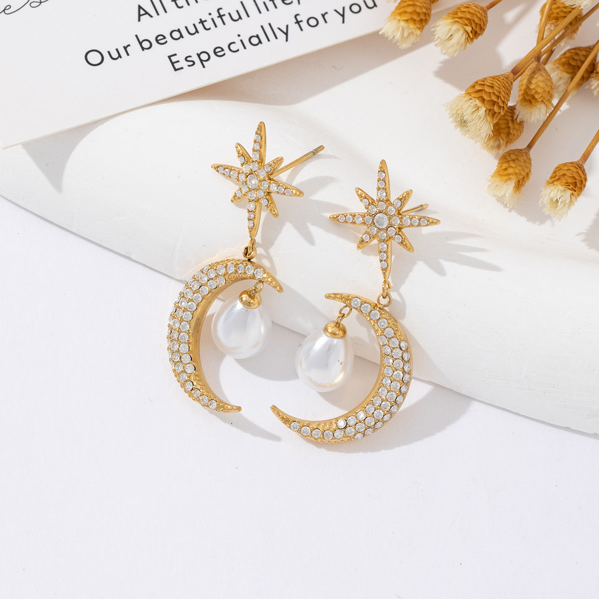 Boucle d'oreilles Pleine Lune