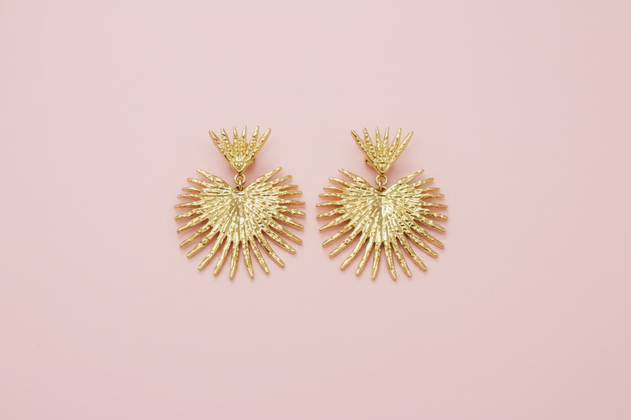 Boucle d'oreille Palmier