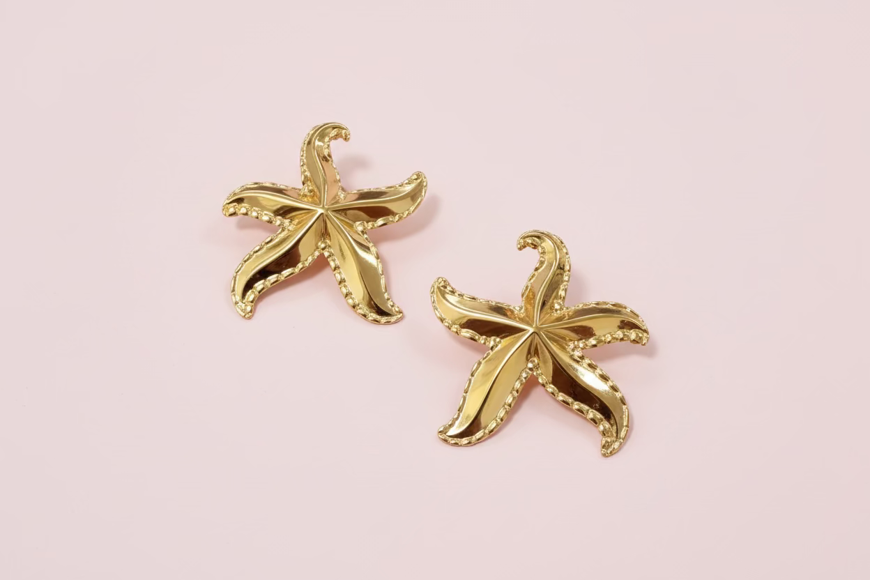 Boucle d'oreille Etoile de mer