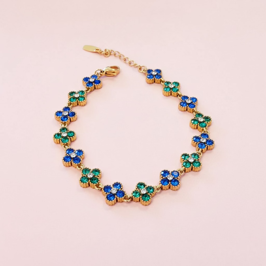 Bracelet Sultana bleu vert