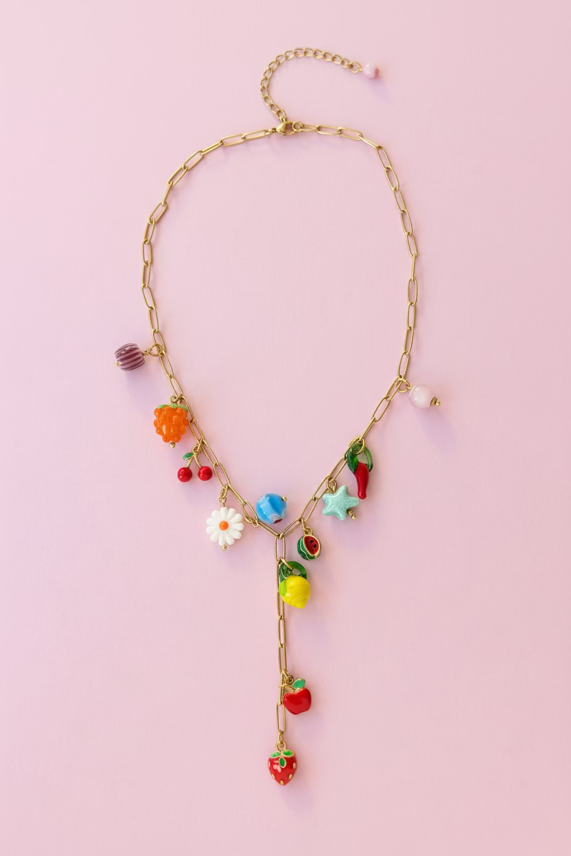 Collier Y fruit