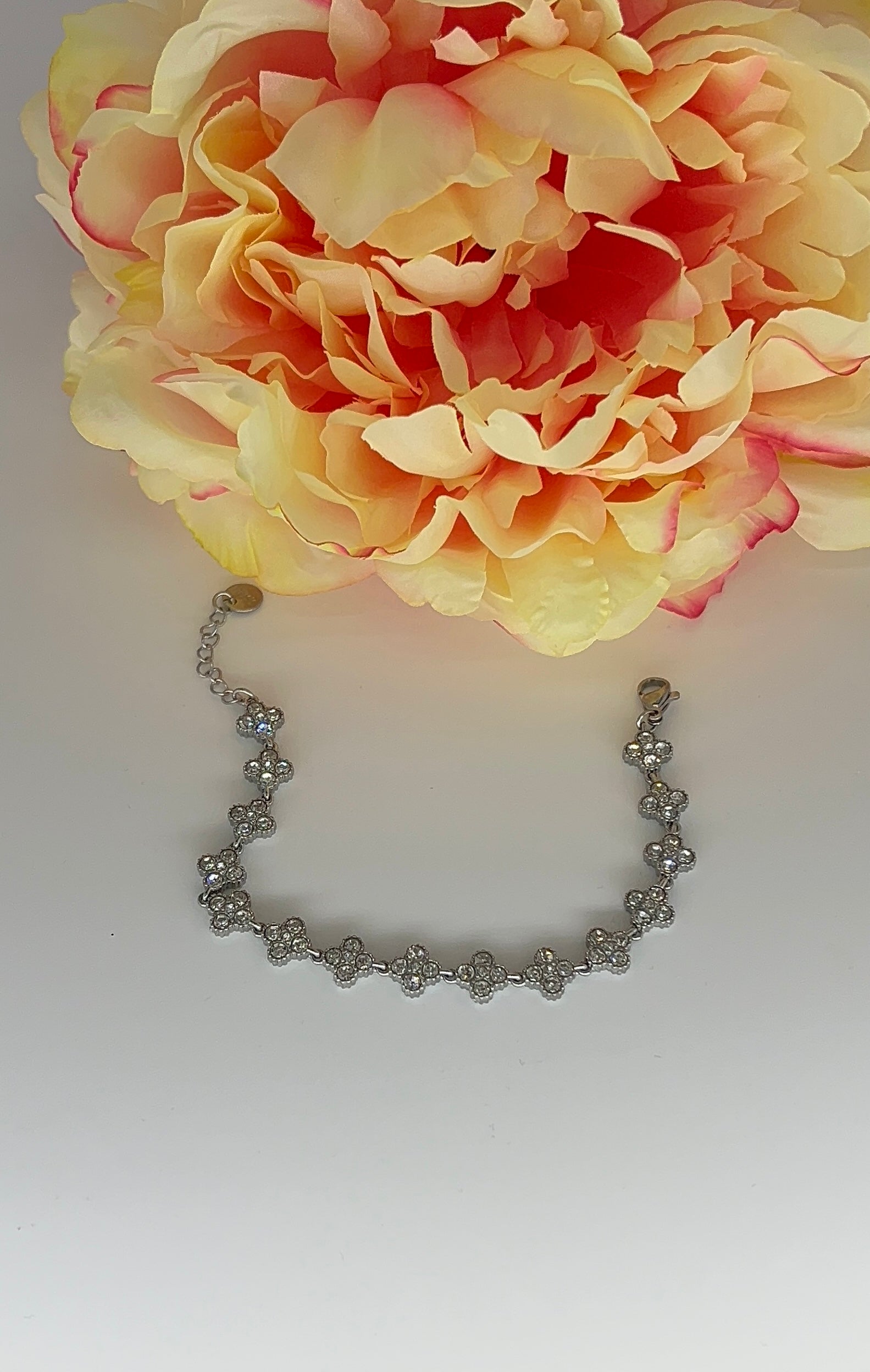 Bracelet Sultana Blanc Argenté