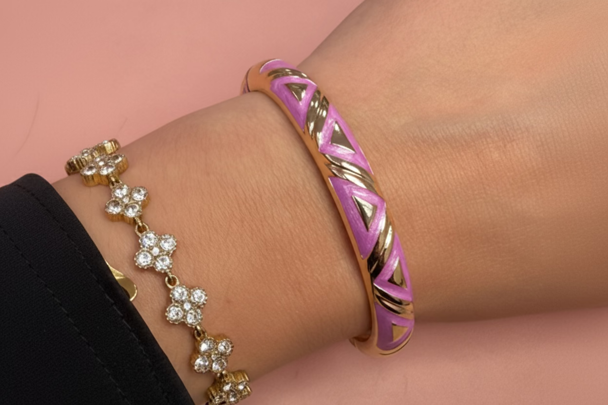 Bracelet Ethnique violet