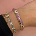 Bracelet Ethnique Violet Rose