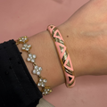 Bracelet Ethnique Rose Pale
