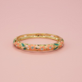 Bracelet Flora Orange et vert