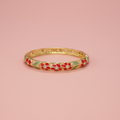 Bracelet Flora Rouge et vert