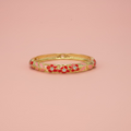 Bracelet Flora Rouge et Rose