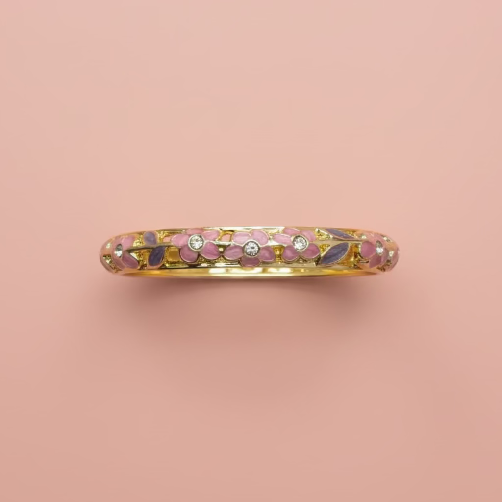 Bracelet Flora rose violet