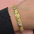 Bracelet Flora Jaune et blanc