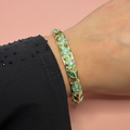Bracelet Flora vert clair