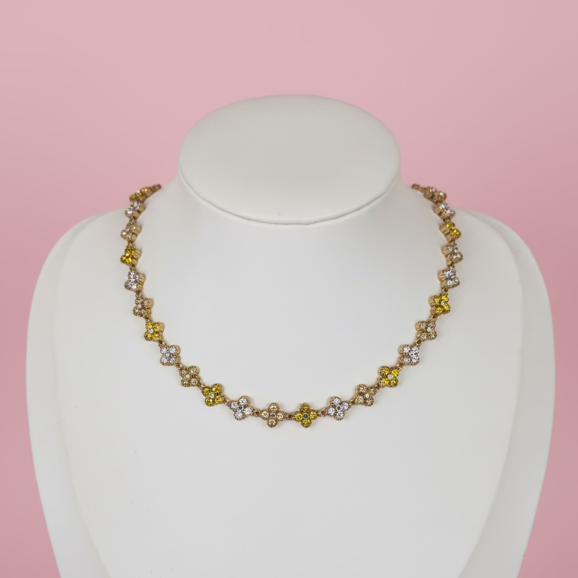 Collier Sultana Jaune