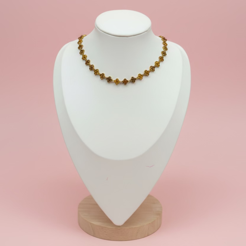 Collier Sultana Marron Châtaigne