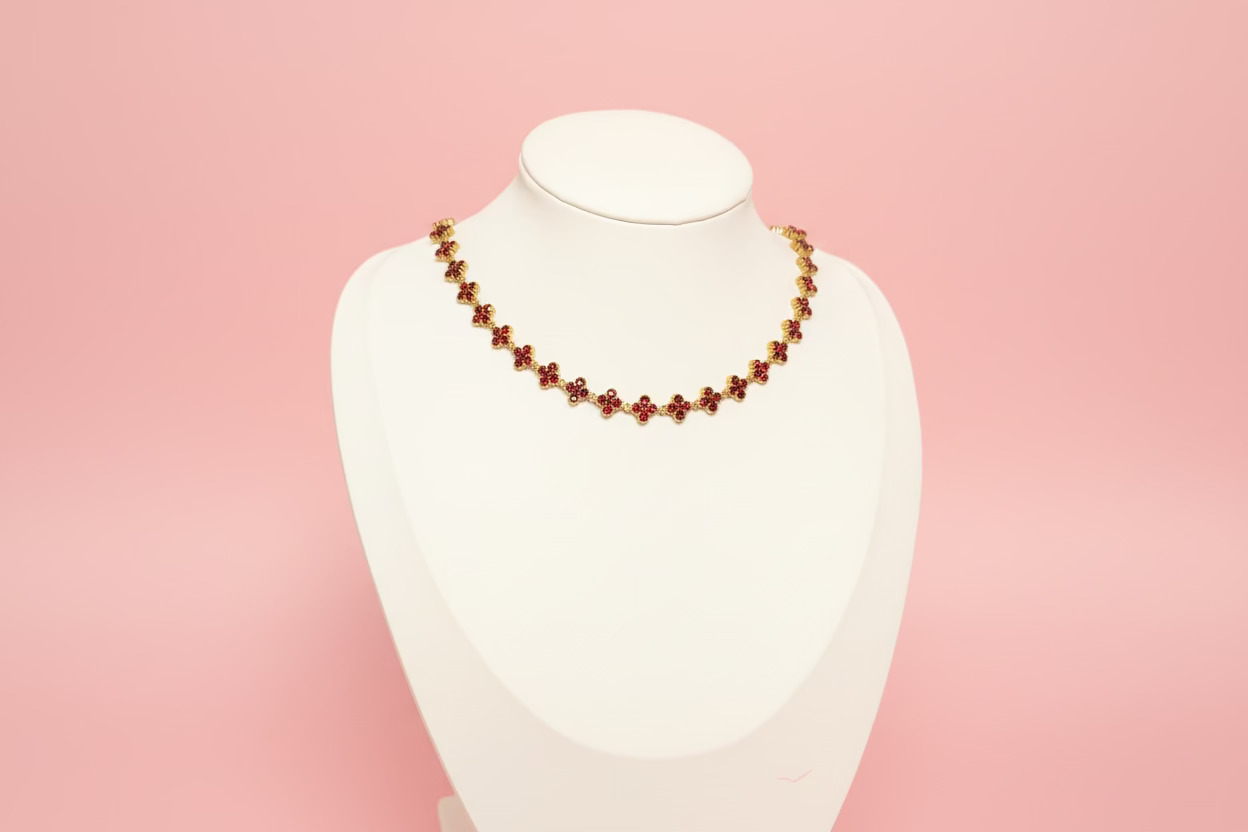 Collier Sultana Full Bordeaux