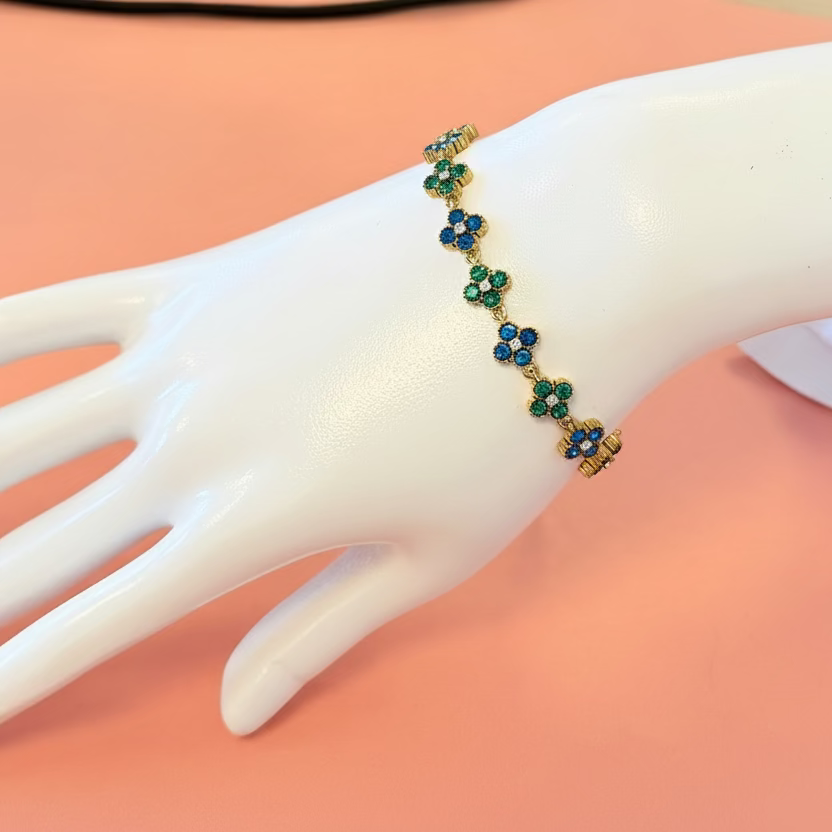 Bracelet Sultana bleu vert