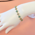 Bracelet Sultana Blanc et bleu
