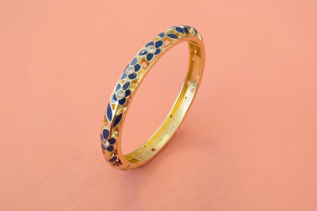Bracelet Flora Full Bleu foncé