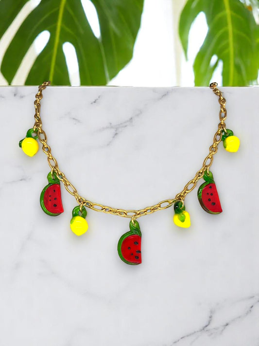 Collier Pastèque