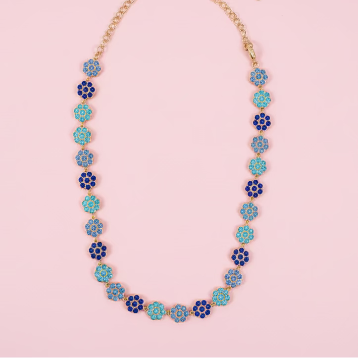 Collier Queen Bleu