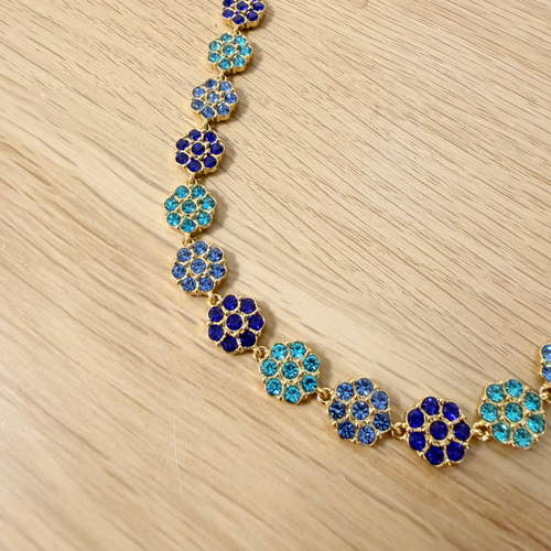 Collier Queen Bleu