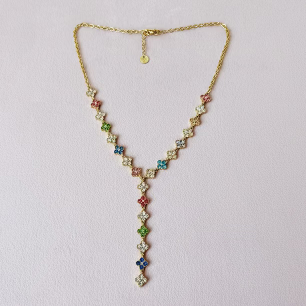 Collier Y Sultana Multi blanc