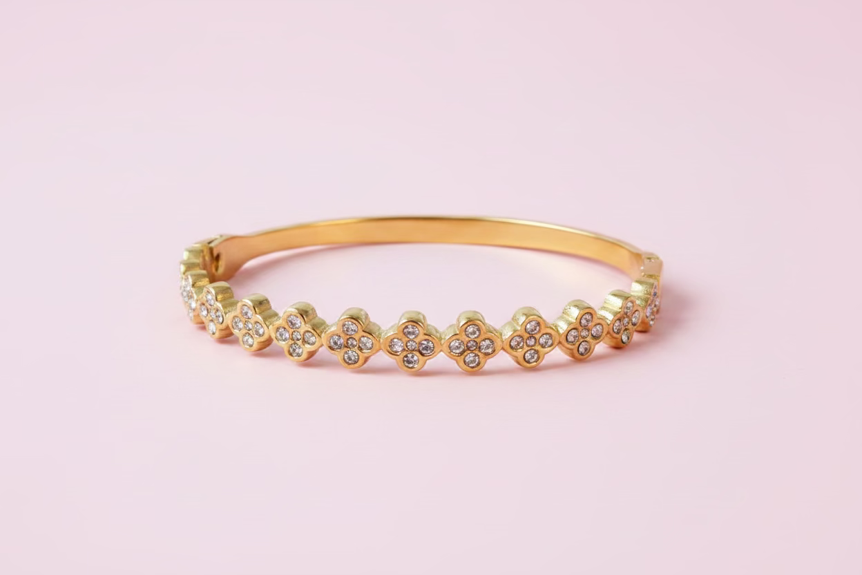 Bracelet Jonc trèfle
