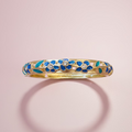 Bracelet Flora turquoise et bleu