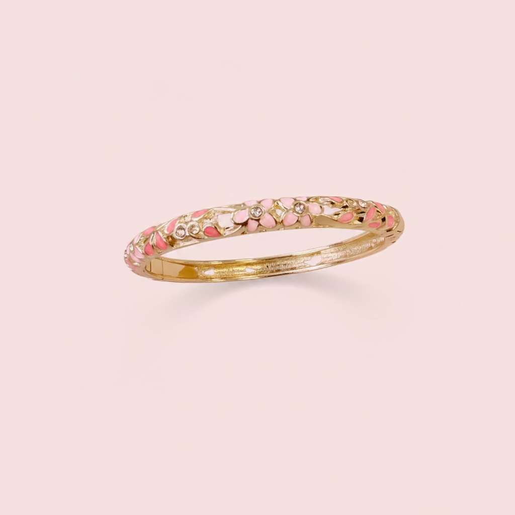 Bracelet California Blanc et fuchsia