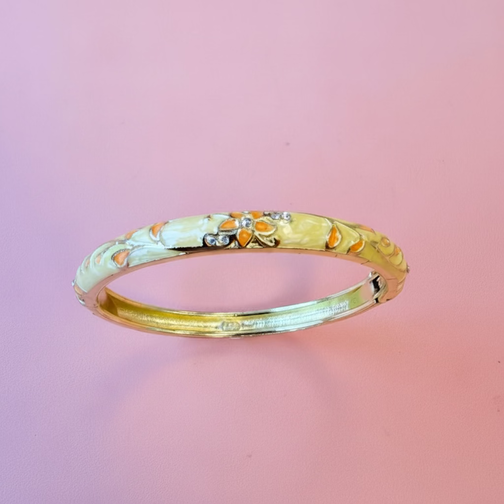 Bracelet Bollywood jaune et orange