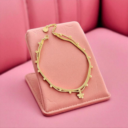 Chaine de cheville Floral