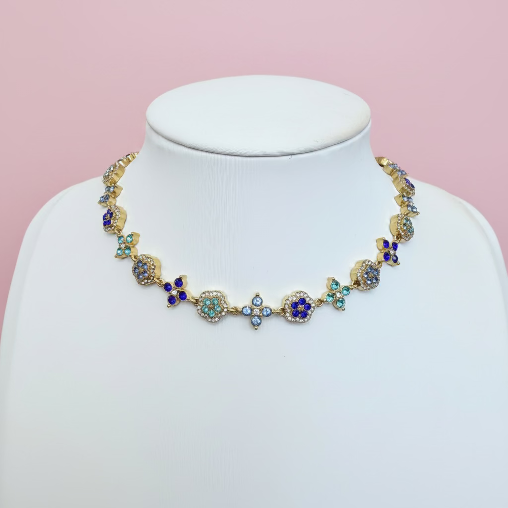 Collier Diva Bleu