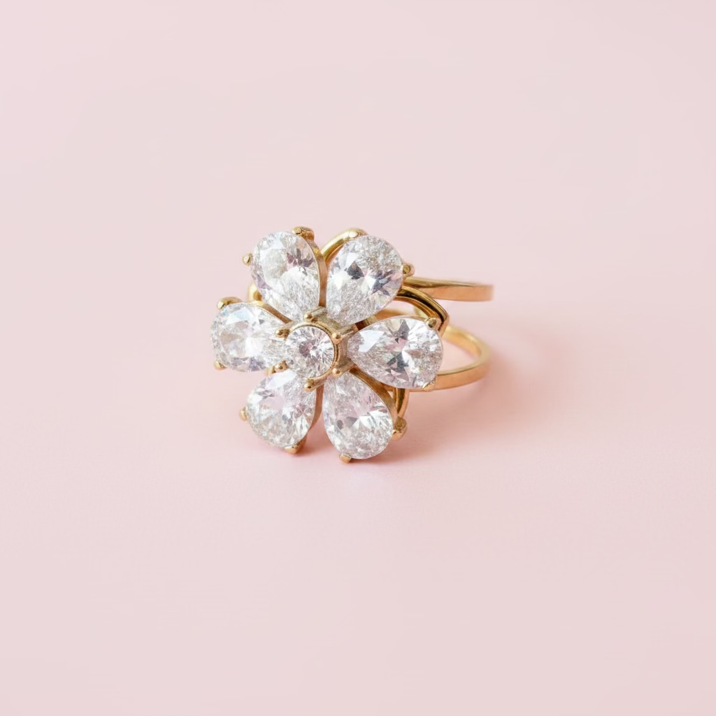 Bague anti stress Fleur