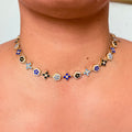 Collier Diva Bleu foncé